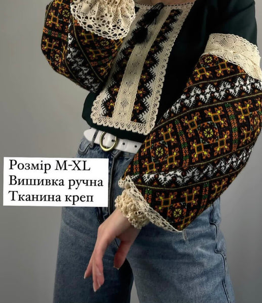 Woman HAND embroidery shirt “ Romashka” size M-XL