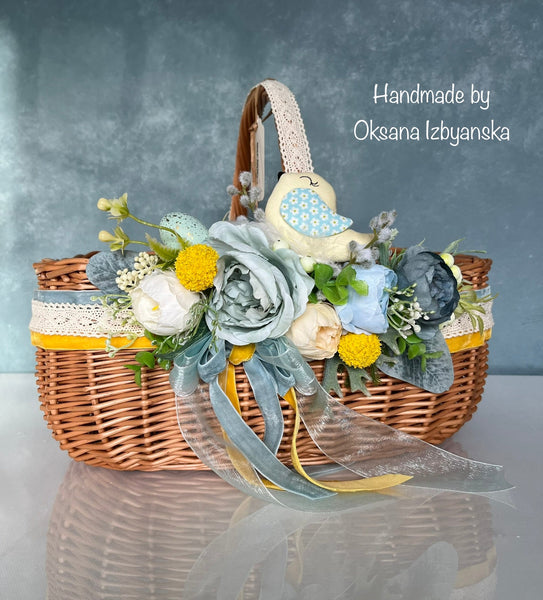 Designer Easter Basket brown “Singing Bird“ collection / adult (Copy of the basket)