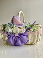 Designer Easter Basket “Singing Bird “ lavender collection / adult