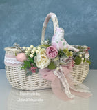 Decorated Easter Basket “Bird in cherry garden“ collection / adult