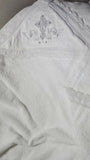 Baptism Krygma baptism blanket white embroidered krygma blanket