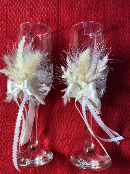 Couple of Handmade glasses for wedding” collection “