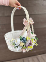 Designer Decorated Easter Basket “Golden Rose“ collection / for adult