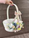 Designer Decorated Easter Basket “Golden Rose“ collection / for adult