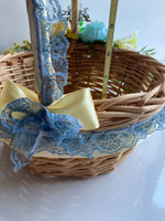 Blue & yellow Decorated Easter Basket