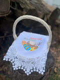 Easter Basket Cover / napkin for kids basket / 30 cm