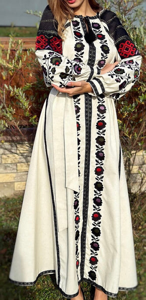 Linen Woman embroidery dress “Borshchivka”