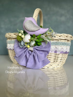Designer Easter Basket “Singing Bird “ lavender collection / adult