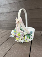 Designer Decorated Easter Basket “Golden Rose“ collection / for adult