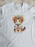 Cute ukrainian cat / ukrainian t-shirt / cute cat t shirt/ Ukrainian style t-shirt/ Ukrainian symbols/ Vyshyvanka/ kids t-shirt/ Ukrainian style t-shirt/ cute t-shirt