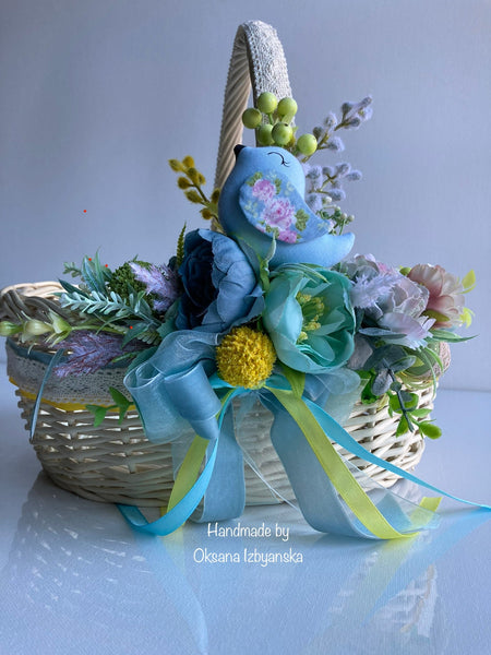 Designer Easter Basket “Singing Bird “ collection / adult