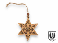 Scandinavian Laser Ornament-Star-artsy