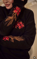 Embroidery Woman hoodie ( L) oversized sweater