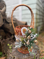 Beautiful handmade basket for Holy Water/Christmas / Jesus