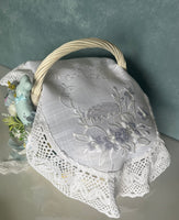 White Easter Basket Cover / napkin