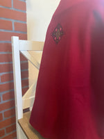 Woman embroidery vest Geometric design size L
