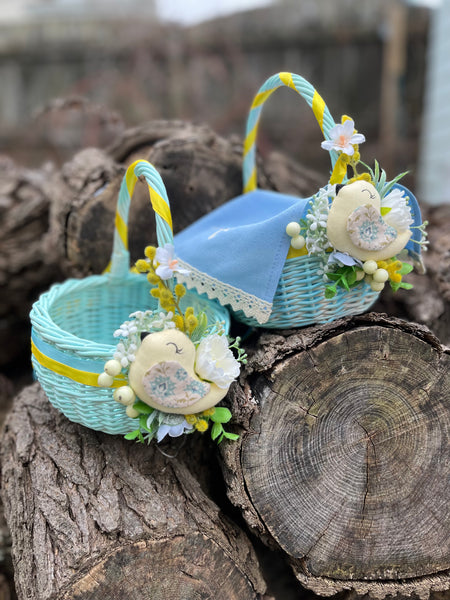 Designer Easter Basket for kids “ Ukraininan bird”
