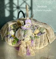 Designer Easter basket “Lavender collection “/ adult