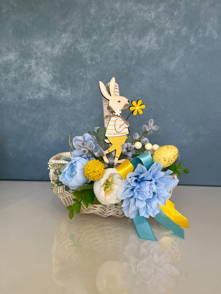 Designer Easter Basket for kids “ Ukrainian bunny”