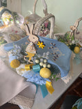 Designer Easter Basket for kids “ Ukrainian bunny”