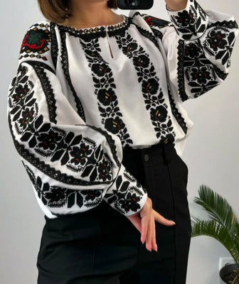 Linen Woman embroidery shirt 