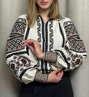 Woman embroidery shirt “Solomia” 2XL, 3XL, 4XL