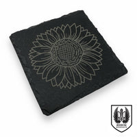 Ukrainian Drink Coaster-Sunflower-artsy