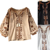 Woman embroidery shirt/blouse linen ( M/L)