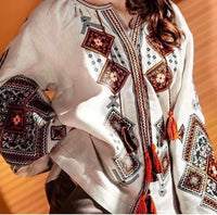 Woman embroidery shirt/blouse new