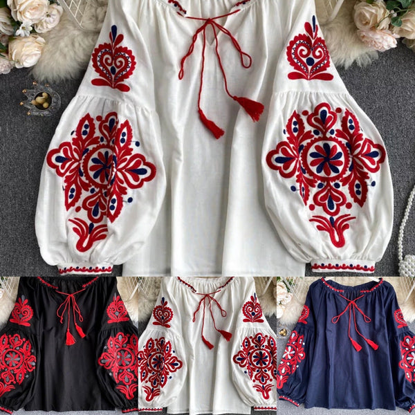 Woman embroidery shirt/blouse ( size S or M)