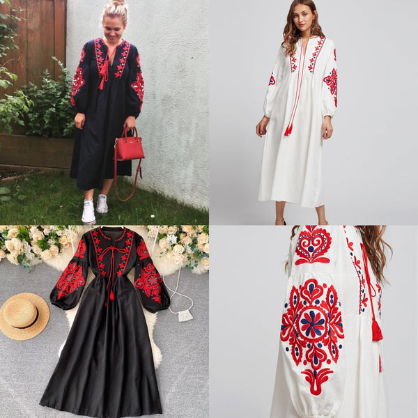 Woman embroidery dress / modern design