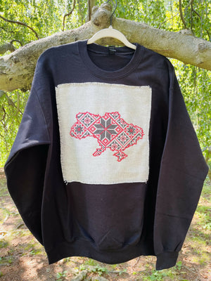 ✨ New in our collection ✨ Sweatshirts with unique embroidered inserts - a stylish combination of modernity and Ukrainian traditions ??