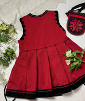 Replica of Antique Ukrainian Corset / Bright Red
