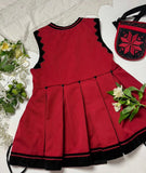 Replica of Antique Ukrainian Corset / Bright Red