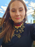 Beaded choker /  handmade necklace