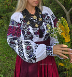 Woman embroidery shirt/blouse "Olenka" size M-XL