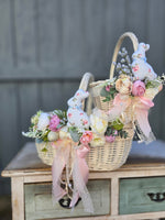 Designer Easter Basket for kids “Bunny mom and bunny me “
