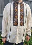 Man HAND embroidery shirt "Orest" size 2xl-3xl