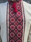 Man HAND embroidery shirt "Orest" size L-XL