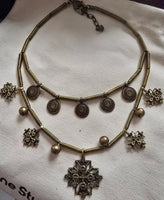 Metal hand made necklace