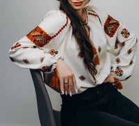 Woman HAND embroidery shirt “Nastya”