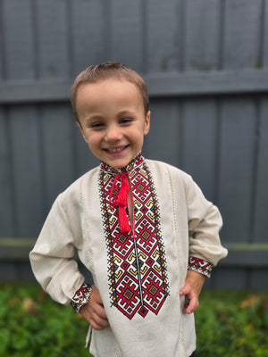Kids linen embroidery shirt “Krasen