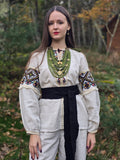 Woman HAND embroidery shirt “Snizhana” size M-L