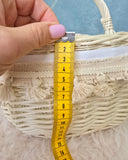 Made to order Designer Etno Style Easter Basket “Singing in the morning“ wood, dry flowers and organic fabric / adult