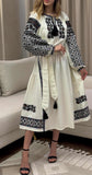 Woman embroidery linen dress “Oresta” size M-L