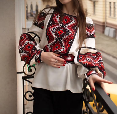 Woman HAND embroidery shirt “Kalyna” size M-XL