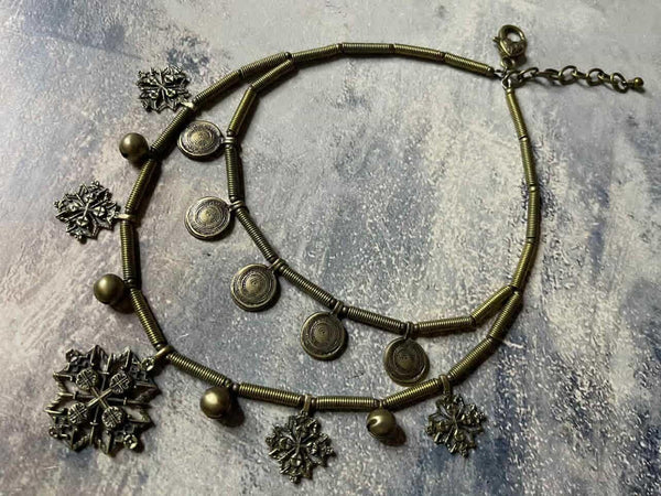 Metal hand made necklace