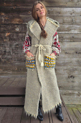 Long grey Gunya / vest
