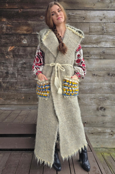 Long grey Gunya / vest