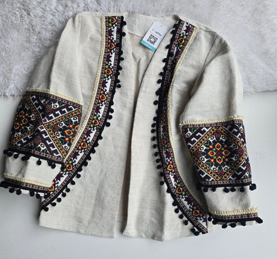One of a kind, vintage 60-80 years old hand  embroidery, cardigan, ukrainian jacket, ukrainian hand embroidery, jumper, size M-XL